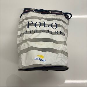 Polo by Ralph Lauren Striped Duffel Bag - White and Navy